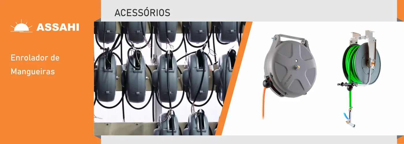 Enroladores de mangueira para ar comprimido