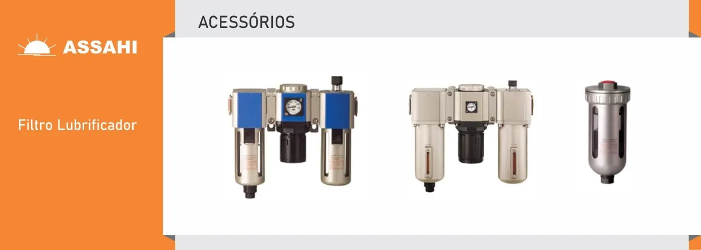 Conjuntos filtro, regulador e lubrificador de ar