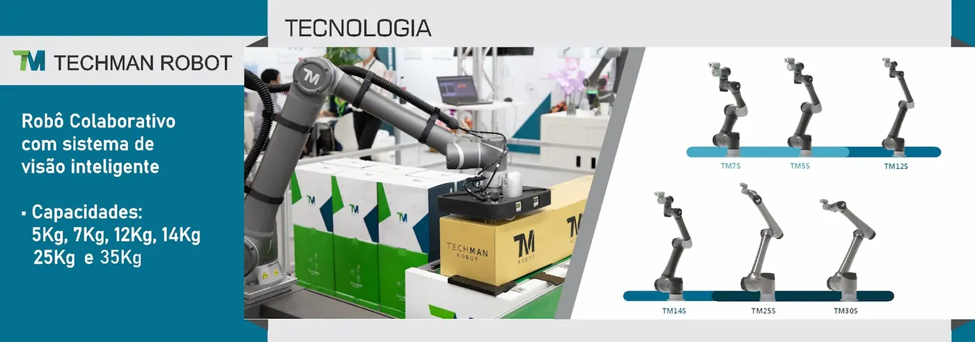 Robôs colaborativos Techman TM AI Cobot